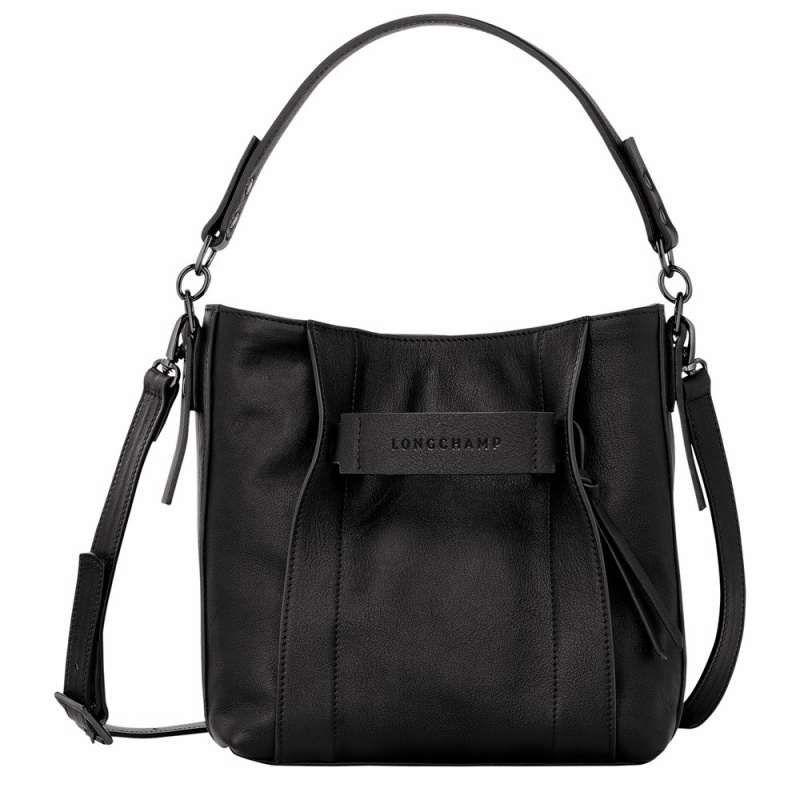 Black Longchamp Longchamp 3D S Women's Crossbody Bags